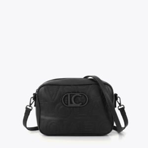 BOLSO BANDOLERA PESPUNTES MONOGRAMA NEGRO LOLA CASADEMUNT LS2604031