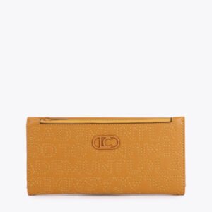 CARTERA BILLETERA PESPUNTES MOSTAZA LOLA CASADEMUNT LS2612004