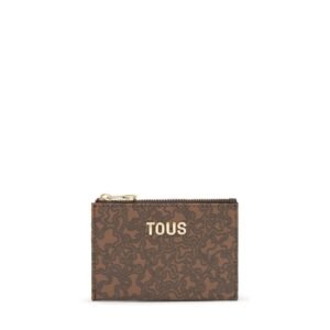 CARTERA MONEDERO TARJETERO MARRÓN TOUS 2002380743