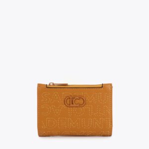 CARTERA MONEDERO PESPUNTES MOSTAZA LOLA CASADEMUNT LS2612005