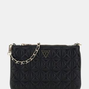 BOLSO DE MANO NEGRO GUESS PW7568P6274