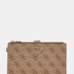CARTERA GRANDE BILLETERA Y MONEDERO LOGOTIPADO BEIGE GUESS SWSG7459157