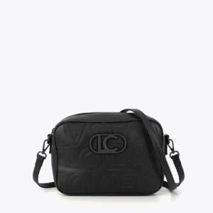 BOLSO BANDOLERA PESPUNTES MONOGRAMA NEGRO LOLA CASADEMUNT LS2604031