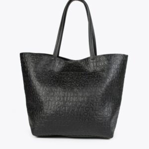 BOLSO SHOPPER TROQUELADO NEGRO LOLA CASADEMUNT LS2504067