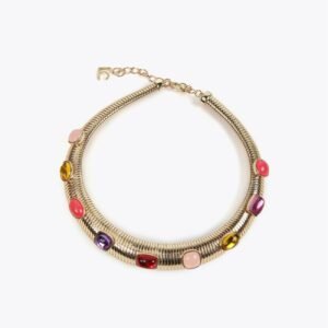 COLLAR CHOKER ELÁSTICO PIEDRAS MULTICOLOR LOLA CASADEMUNT LS2503003