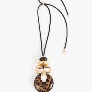 COLLAR ANIMAL PRINT Y DORADO LOLA CASADEMUNT LS2603030