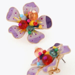 PENDIENTES FLOR LACADA ABALORIO LOLA CASADEMUNT LS2603044