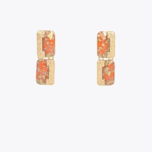 PENDIENTES COMBINADO METALICO Y ACRILICO METAL-NARANJA LOLA CASADEMUNT LS2603055