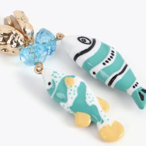 PENDIENTES CON PECES AZUL-MULTICOLOR LOLA CASADEMUNT LS2603060