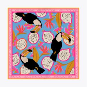 PAÑUELO AZUL- MULTICOLOR LOLA CASADEMUNT LS2607004