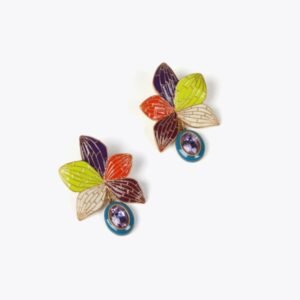 PENDIENTES ORQUÍDEAS MULTICOLOR LOLA CASADEMUNT LS2503089