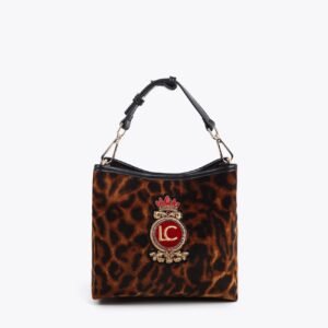 BOLSO BANDOLERA TERCIOPELO ANIMAL PRINT LOLA CASADEMUNT LF2504079