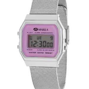 RELOJ MUJER MALLA MILANESA DIGITAL ESFERA CUADRADA LILA MAREA B35313/3