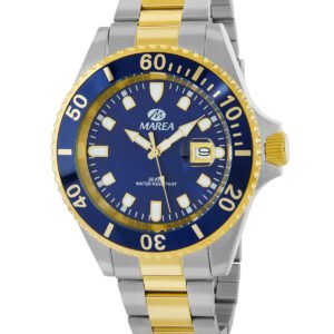 RELOJ HOMBRE ARMI BICOLOR BISEL Y ESFERA AZUL MAREA B36094/19