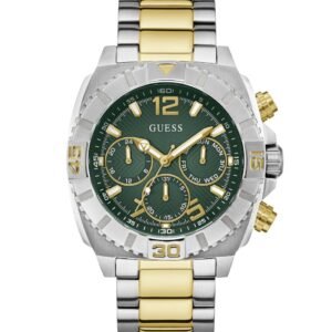 RELOJ HOMBRE ARMI BICOLOR CRONOGRAFO ESFERA VERDE GUESS GW0800G1