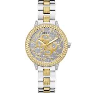RELOJ MUJER ARMI BICOLOR BISEL CON CIRCONITAS Y ESFERA LOGOTIPADA GUESS GW0944L3