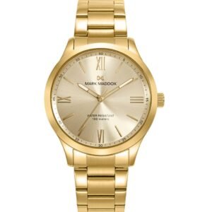 RELOJ DE HOMBRE CAJA DE ACERO IP DORADO MARK MADDOX HM1018-23