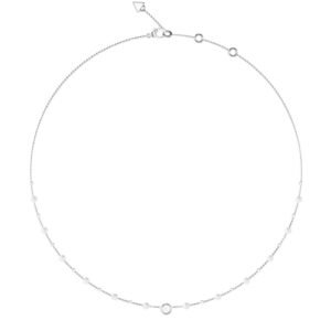 COLLAR ACERO LOGO CIRCONITAS Y PERLA GUESS JUBN05515JWRHT-U