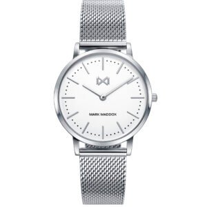 RELOJ MUJER MALLA MILANESA ESFERA BLANCA MM7115-07