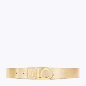 CINTURÓN REVERSIBLE METALIZADO A DORADO Y ROSA LOLA CASADEMUNT LF2506005