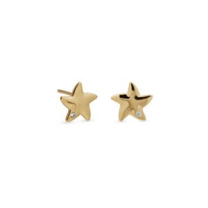 PENDIENTES ESTRELLA CON CIRCONITA CHAPADO ORO VIDAL Y VIDAL G3919