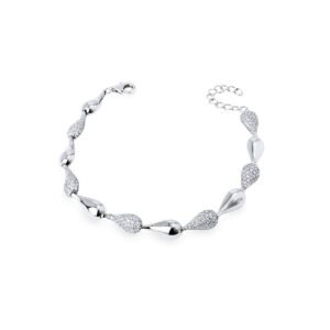 PULSERA CHAPADO PLATA DE LEY CON CIRCONITAS VIDAL Y VIDAL X2779117