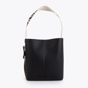 BOLSO SHOPPER ASA NYLON CONTRASTE NEGRO LOLA CASADEMUNT LS2604061