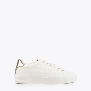 ZAPATILLAS DEPORTIVAS EFECTO PIEL BLANCAS LOLA CASADEMUNT LF2405001