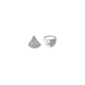 PENDIENTES PLATA RODIO PAVE MULTICOLOR SALVATORE 136A0640