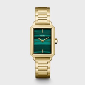 RELOJ RECTANGULAR FLUETTE ESFERA VERDE CLUSE CW11502