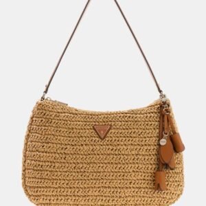 BOLSO BANDOLERA RAFIA NATURAL/CAMELGUESS HWWG9923010