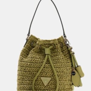 BOLSO BANDOLERA SAQUITO RAFIA VERDE GUESS HWWG9923030