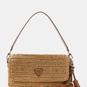 BOLSO BANDOLERA RAFIA NATURAL/CAMEL GUESS HWWG9923190
