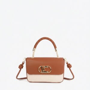 BOLSO BANDOLERA CON SOLAPA CAMEL LOLA CASADEMUNT LS2604037