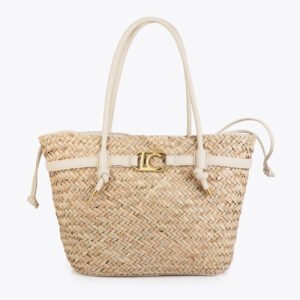 BOLSO CAPAZO ASAS Y DETALLES PIEL CRUDO LOLA CASADEMUNT LS2604059