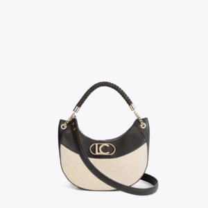 BOLSO BANDOLERA HOBO BICOLOR NEGRO LOLA CASADEMUNT LS2604036