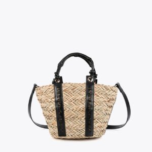 BOLSO MINI CAPAZO ASA LOGO TROQUELADO LOLA CASADEMUNT LS2604092