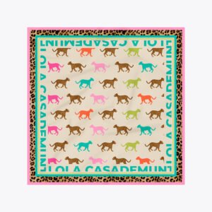 PAÑUELO SATINADO ESTAMPADO TIGRES LOLA CASADEMUNT LS2607025