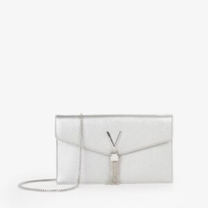 BOLSO DE MANO BANDOLERA PLATA VALENTINO VBS9XJ17