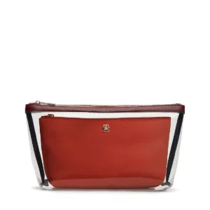 BOLSO DE MANO TRANSPARENTE GRANATE/NARANJA TOMMY HILFIGER AWOAW18709