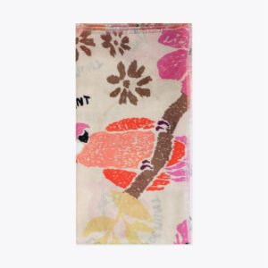 FULAR ESTAMPADO EN MOTIVOS FLORALES Y AVES LOLA CASADEMUNT LS2607011