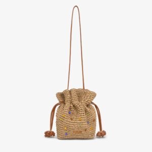 BOLSO BANDOLERA BOMBONERA RAFIA NAT TOUS 2002437101