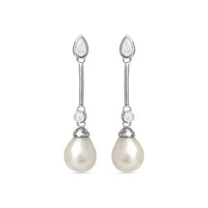 PENDIENTES LARGOS PLATA DE LEY 925/ACABADO RODIO CON CIRCONITAS LUXENTER EA96411400