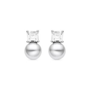 PENDIENTES PLATA DE LEY 925 RODIO TU Y YO PERLA CONCIRCONITA LUXENTER EH8930000