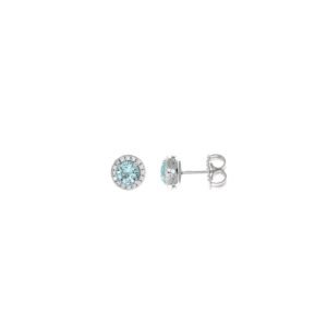 PENDIENTES RODIO CIRCONITA VERDE AQUA SALVATORE 136A0444