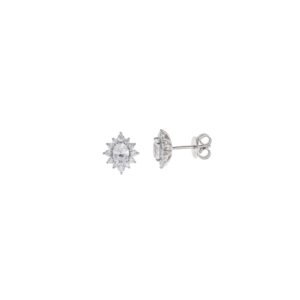 PENDIENTES PLATA RODIO CIRCONITA BLANCA OVALADA SALVATORE 136A0798