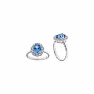 SORTIJA PLATA RODIO AQUA SALVATORE 136S0181