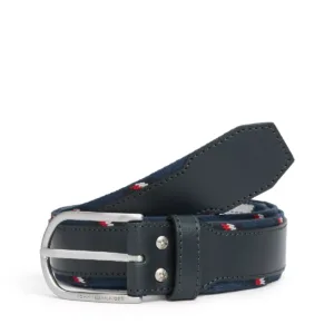 CINTURON HOMBRE AZUL MARINO TEJIDO/PIEL TOMMY HILFIGER AM0AM14567
