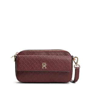 BOLSO BANDOLERA BURDEOS LOGOTIPADO TOMMY HILFIGER AWA0W18922