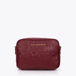 BOLSO BANDOLERA MONOGRAMA BURDEOS LOLA CASADEMUNT LF2604076